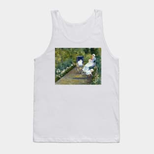 Children in a Garden (The Nurse) by Mary Cassatt Tank Top